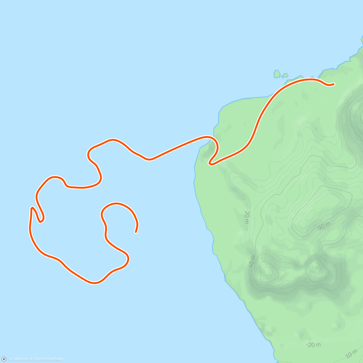 Map of the activity, Zwift - Race: Tiny Race (2 of 4) by Zwift Insider (A) on Volcano Circuit CCW in Watopia