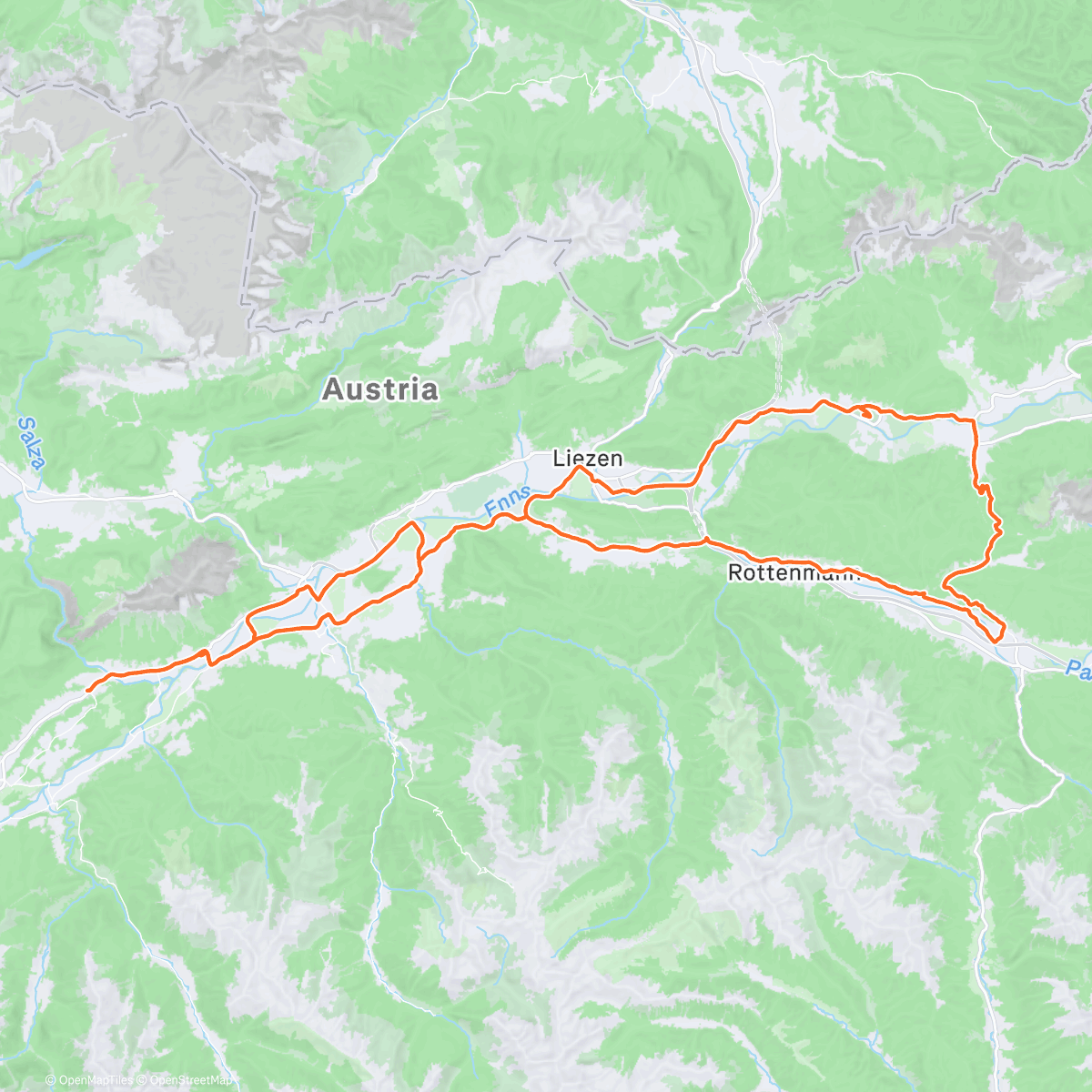 Map of the activity, Sunntogsradler ⛪️☕️