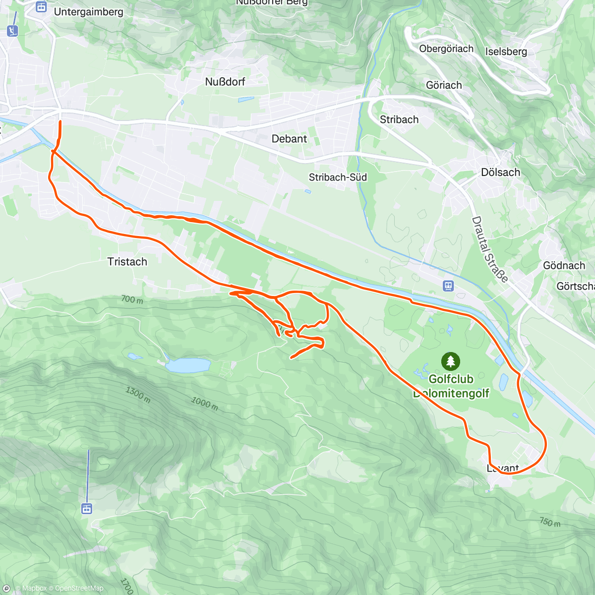 Map of the activity, 3x3min hammers to get the legs ready for Sellaronda👀