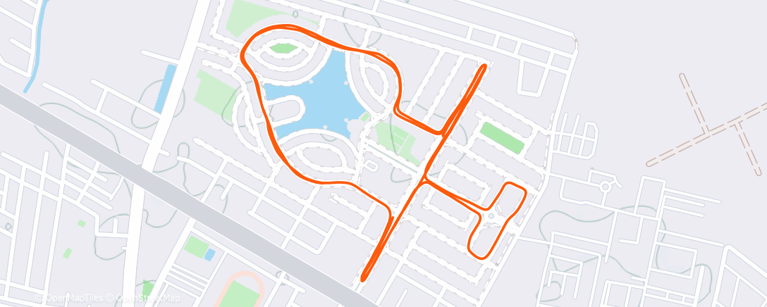 Карта физической активности (Evening Run)