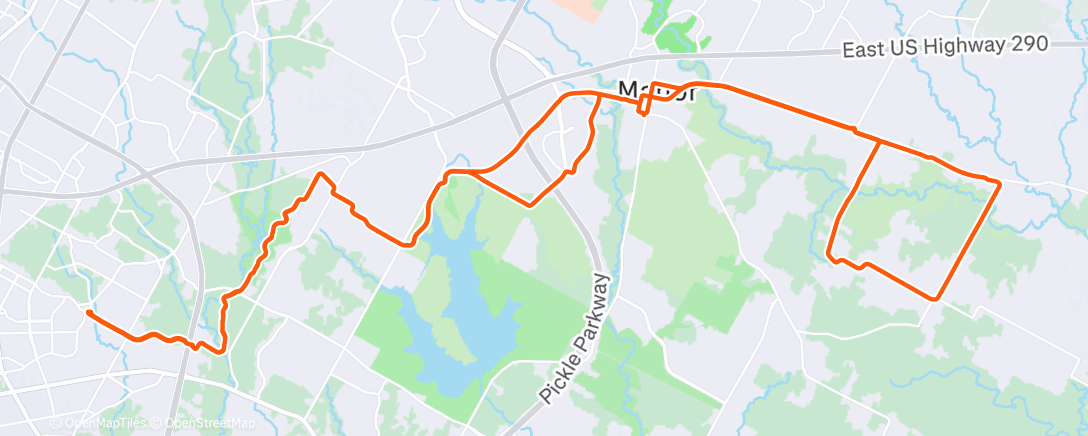 Map of the activity, Afternoon Ride