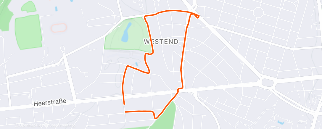 Map of the activity, Fahrt am Nachmittag