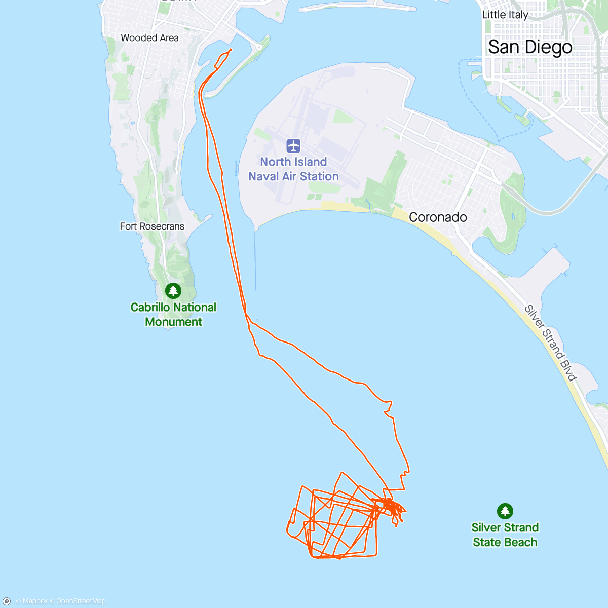 Map of the activity, Lucky Duck J105