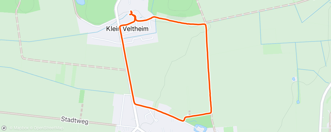 Map of the activity, Lauf am Morgen