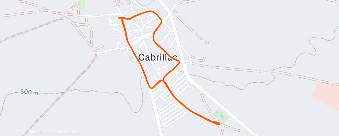 Карта физической активности (San Silvestre Cabrillas)