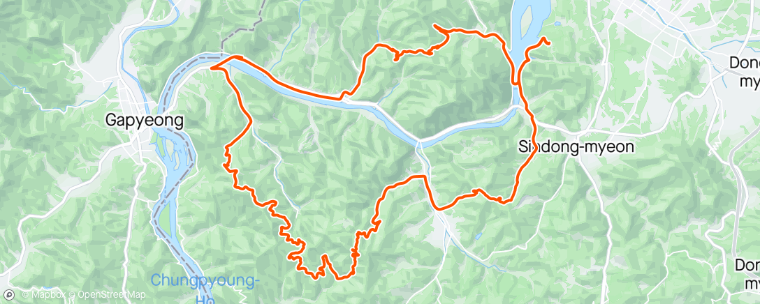 Map of the activity, 강촌,석파령