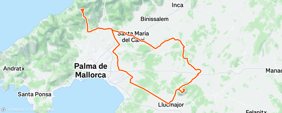 Map of the activity, Morning Ride