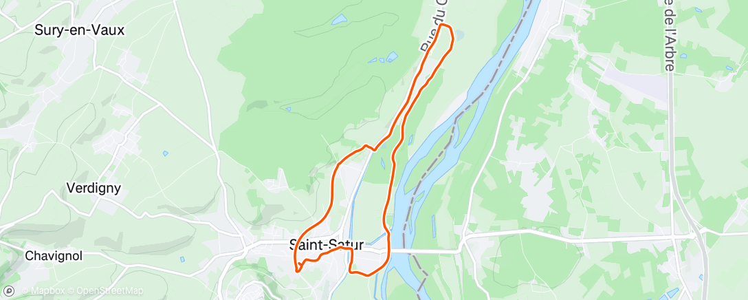 Map of the activity, Golf