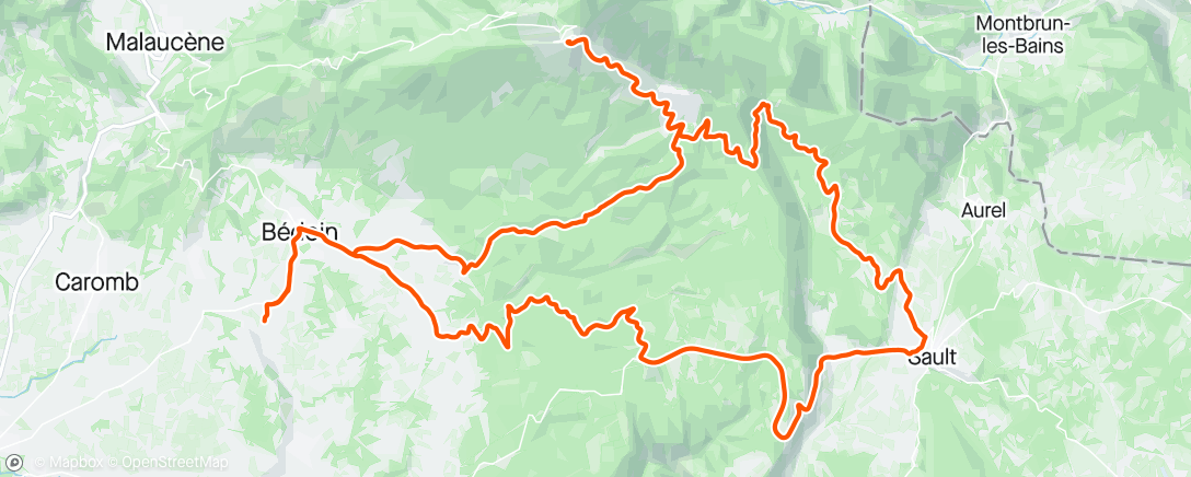 Map of the activity, Frankrijk dag 4: Rondje Mont Ventoux vanuit Sault