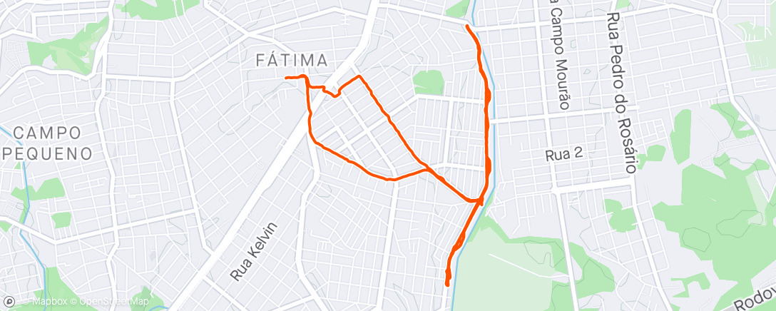 Map of the activity, Super caminhada, parque unilinear Colombo.......... 🚶‍♂️ 🥾 🚶‍♂️ 🥾 🚶‍♀️ 
Gratidão
