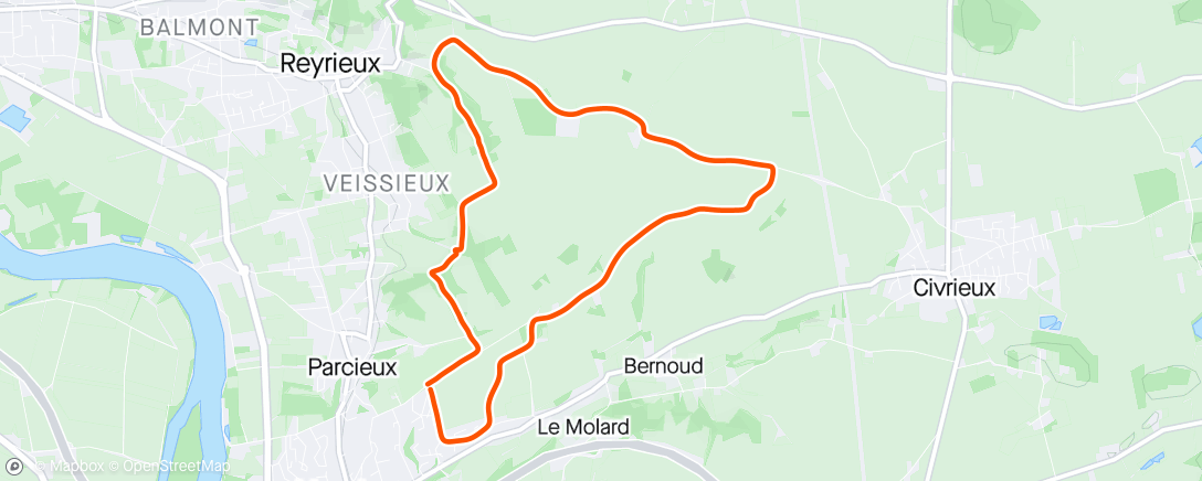 Map of the activity, Sur le plateau avec Bastien 🏃🏼‍➡️
