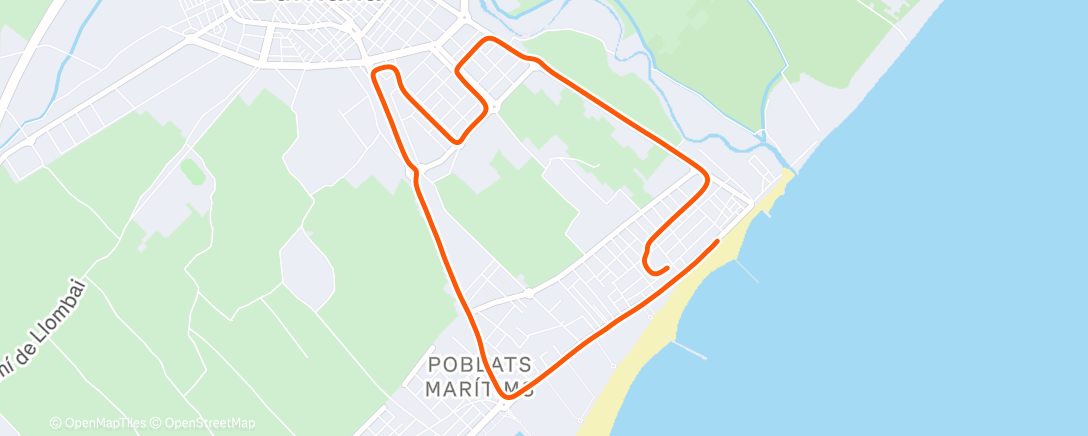 Карта физической активности (Evening Run)