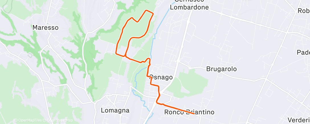 Map of the activity, 1h40’ E