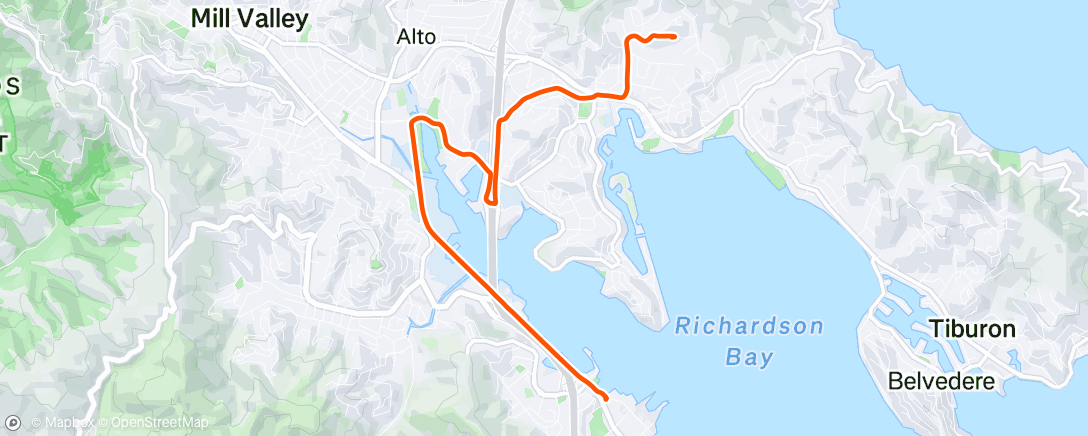 Map of the activity, Morning Ride