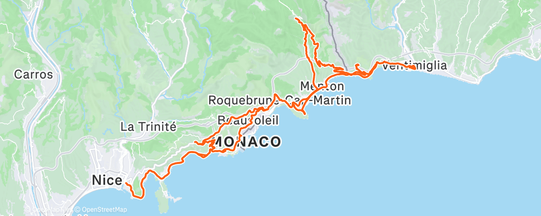 Map of the activity, 2025-12-24Ride