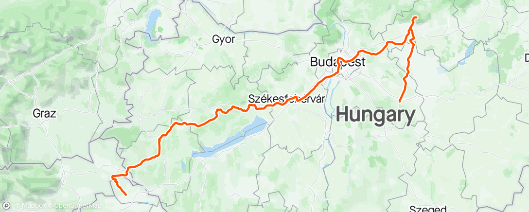 Mapa da atividade, BRM 1000, Mađarske znamenitosti. Dan 2. i 3.