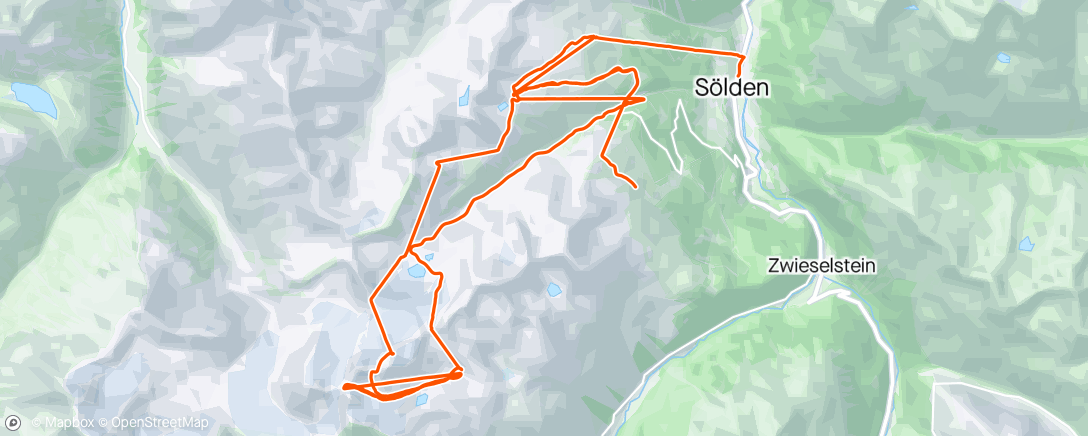 Map of the activity, Firnschnee