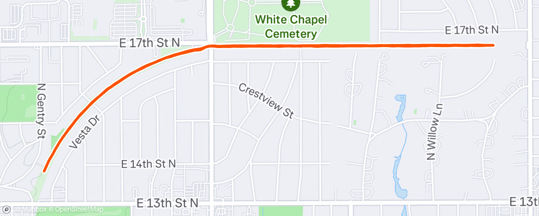 Map of the activity, Kansas 5K