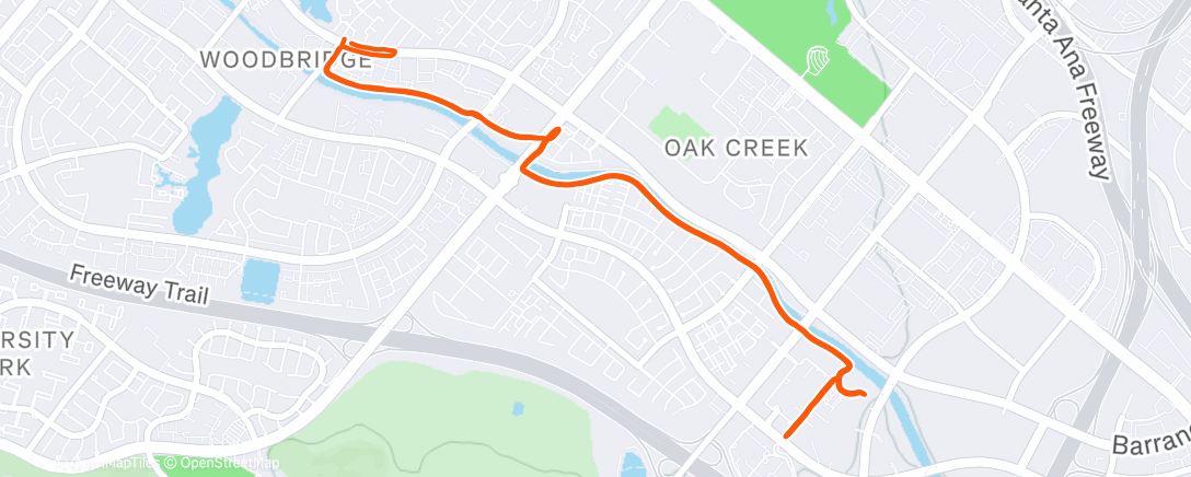 Map of the activity, Morning Run