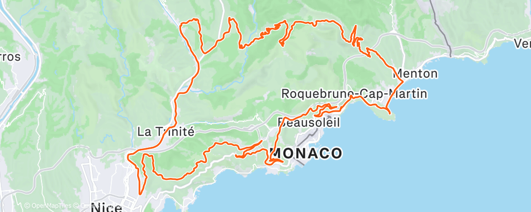 Карта физической активности (Côte d’Azur #2)