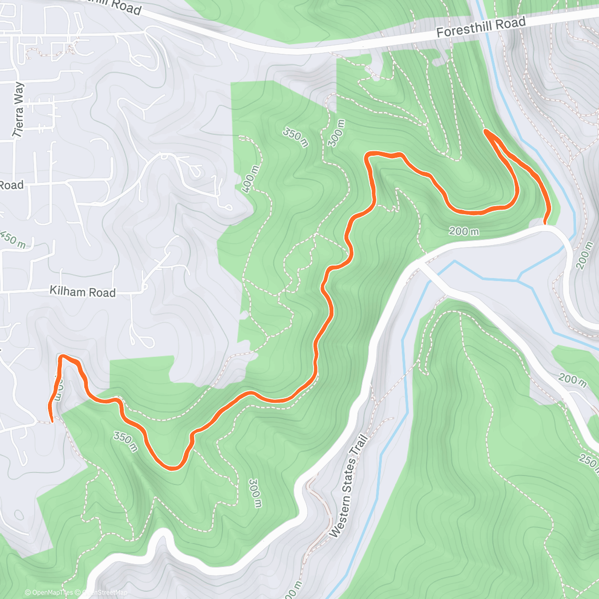 Map of the activity, Stagecoach X-5