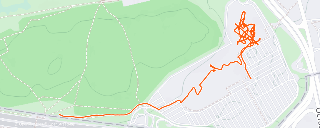 Map of the activity, Вечерняя прогулка