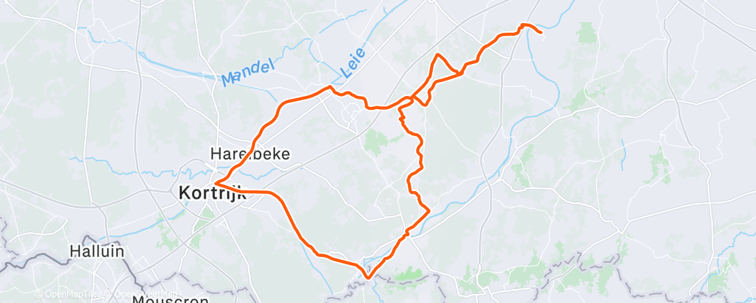 Map of the activity, Fietsen