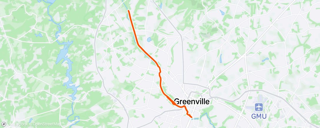 Map of the activity, Lunch Ride