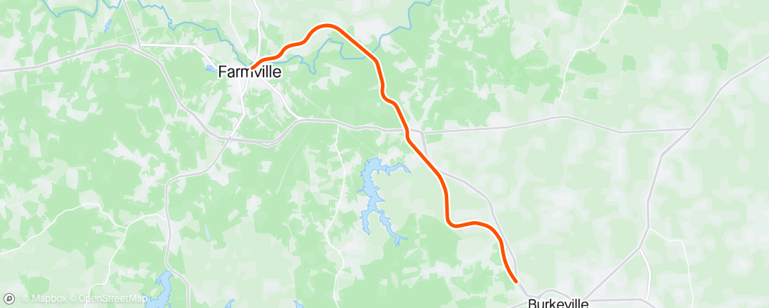 Map of the activity, Lunch Ride