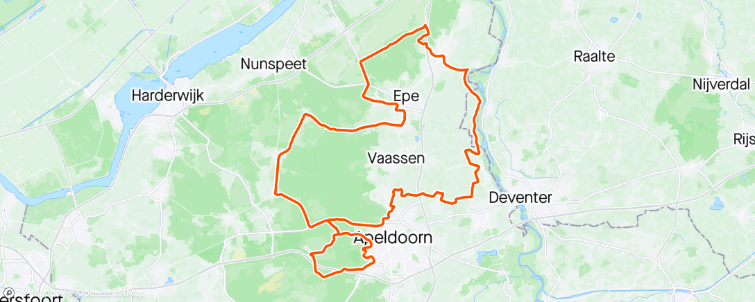 Map of the activity, Trainingsdag militaire selectie🌧️