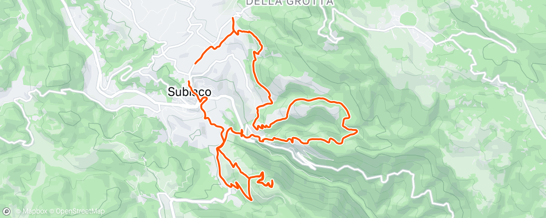 Map of the activity, Sessione di trail running mattutina