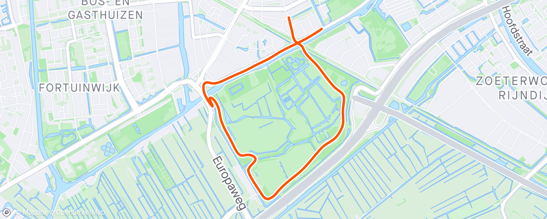 Map of the activity, Beentjes testen en loslopen