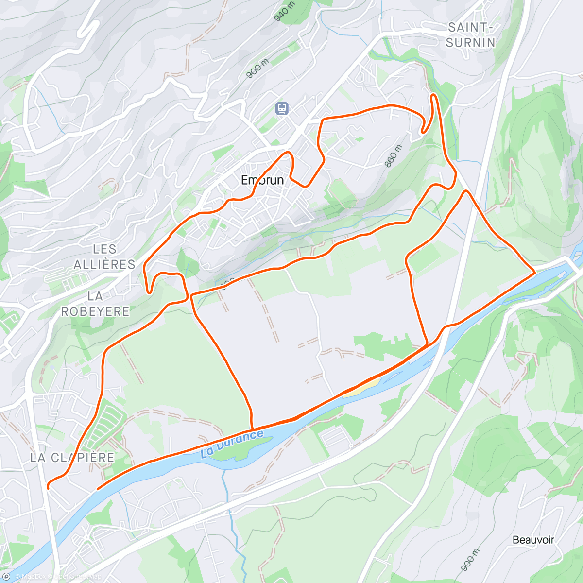 Mapa da atividade, Pour encourager les triathlètes