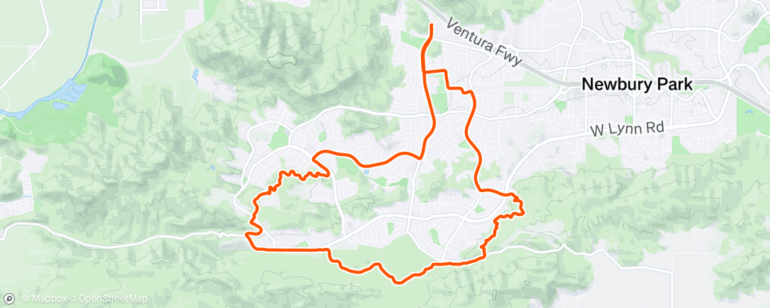 Map of the activity, Lunch Gravel