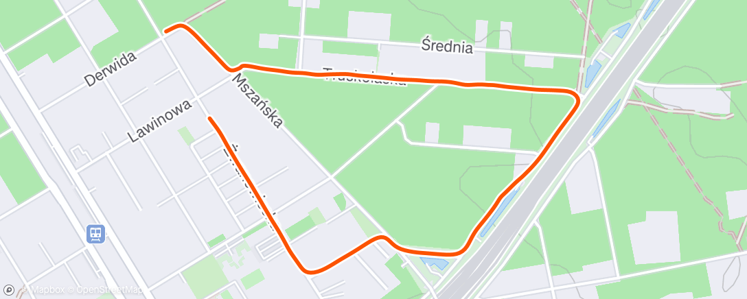 Map of the activity, Evening Walk