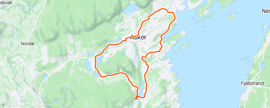 Map of the activity, Holmenrunden. Rust’n i pust’n. 😅