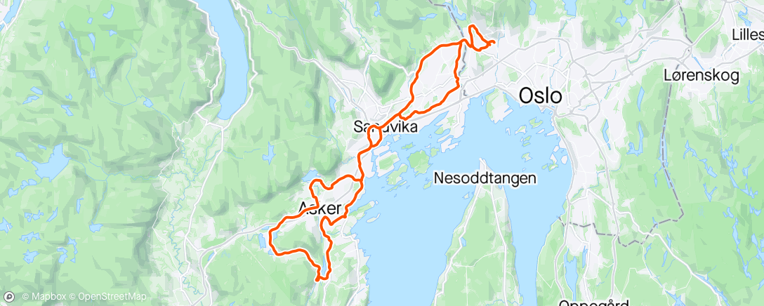 Map of the activity, Dikemarkrunden