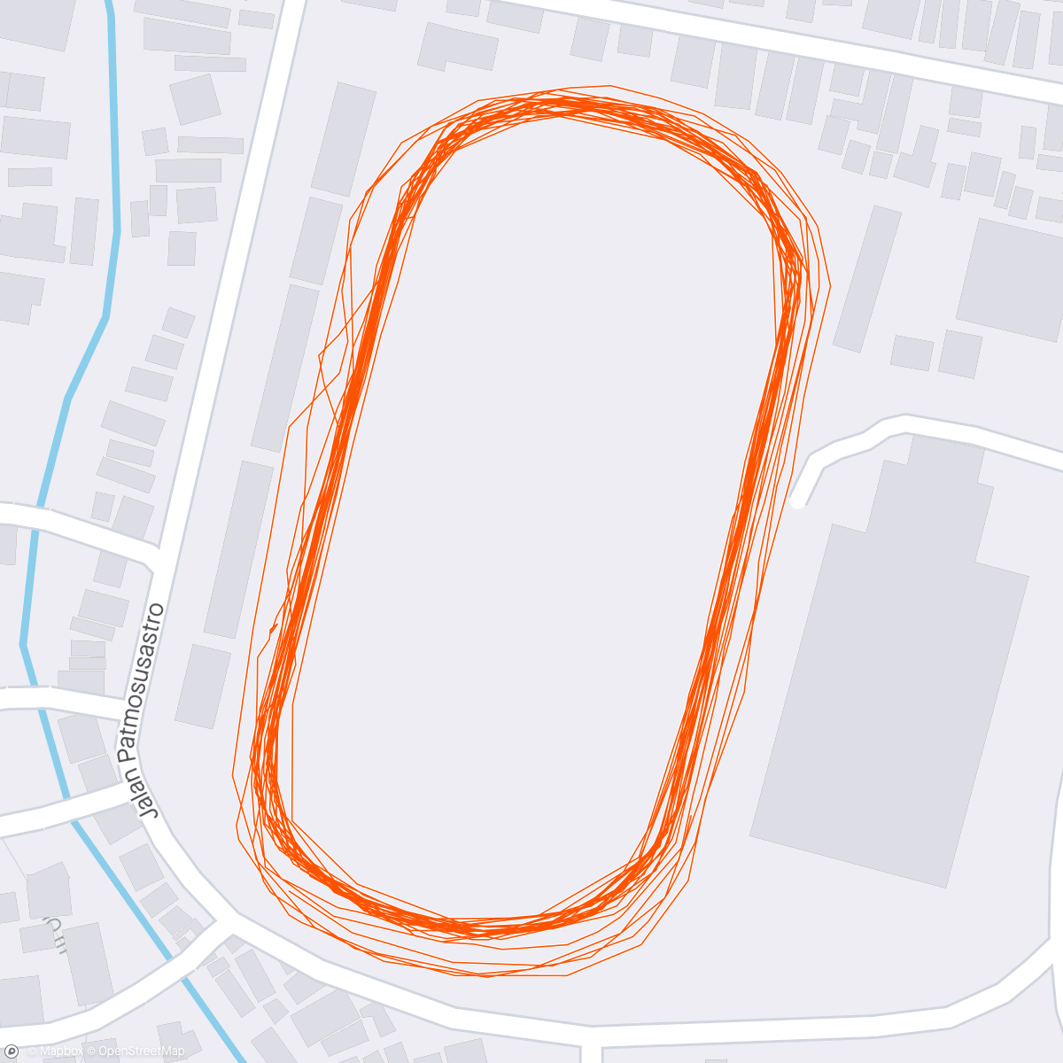 Map of the activity, Morning Run