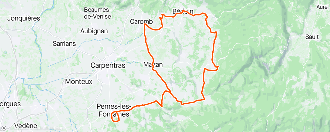 Mapa de la actividad (Vélo dans l'après-midi)