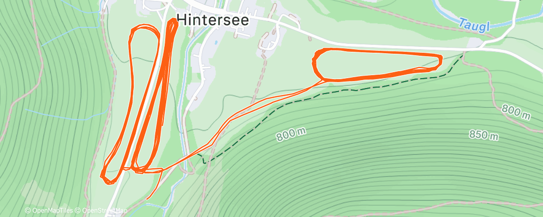 Map of the activity, Ski Nordisch am Morgen