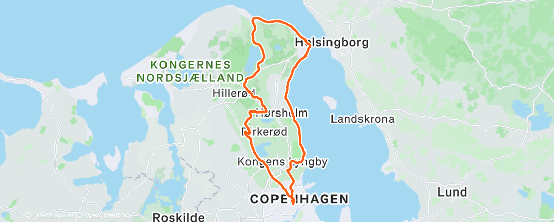 Map of the activity, Morning Ride