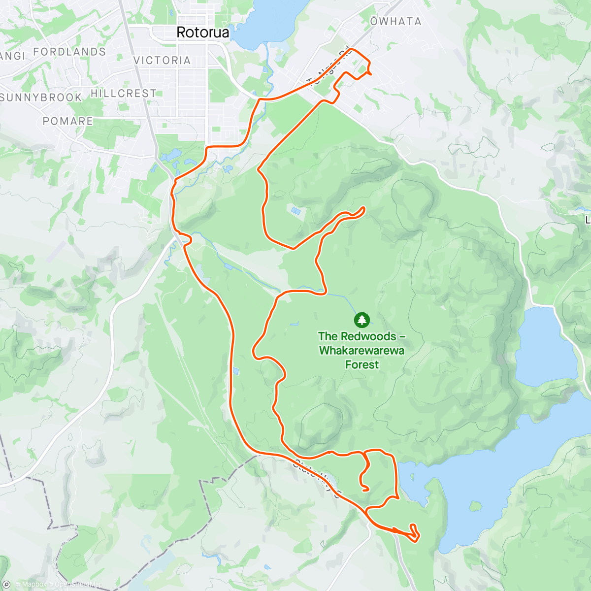 Map of the activity, More gravel riding