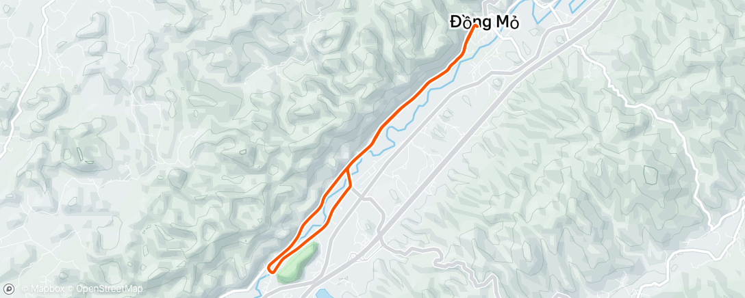 Map of the activity, Morning Run