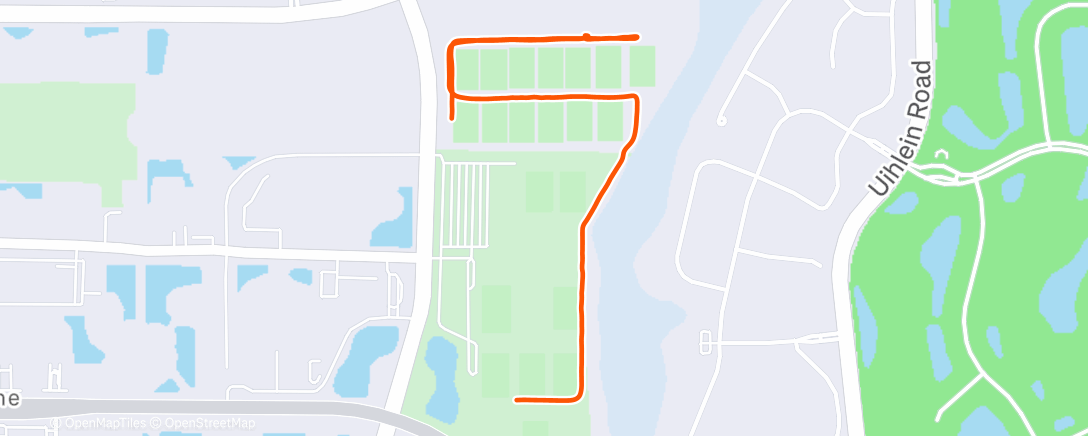 Map of the activity, Lunch Run