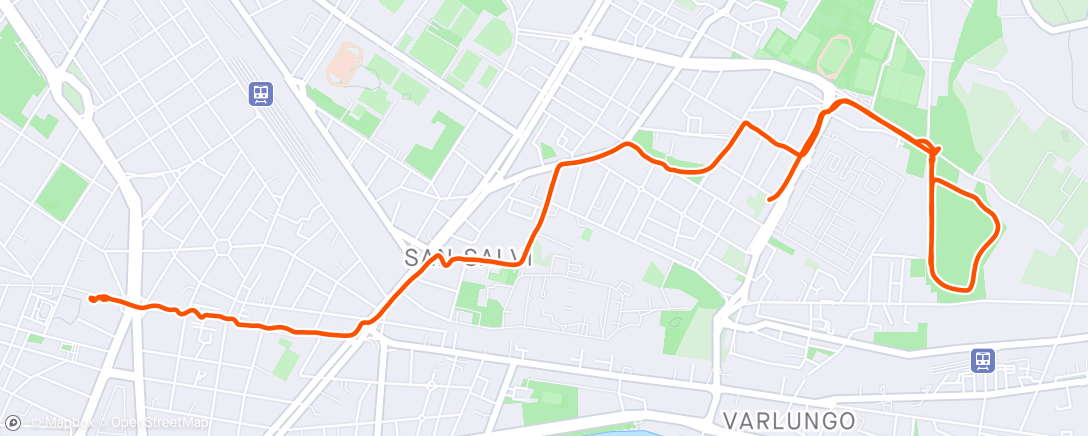 Mapa da atividade, Camminata dell'ora di pranzo