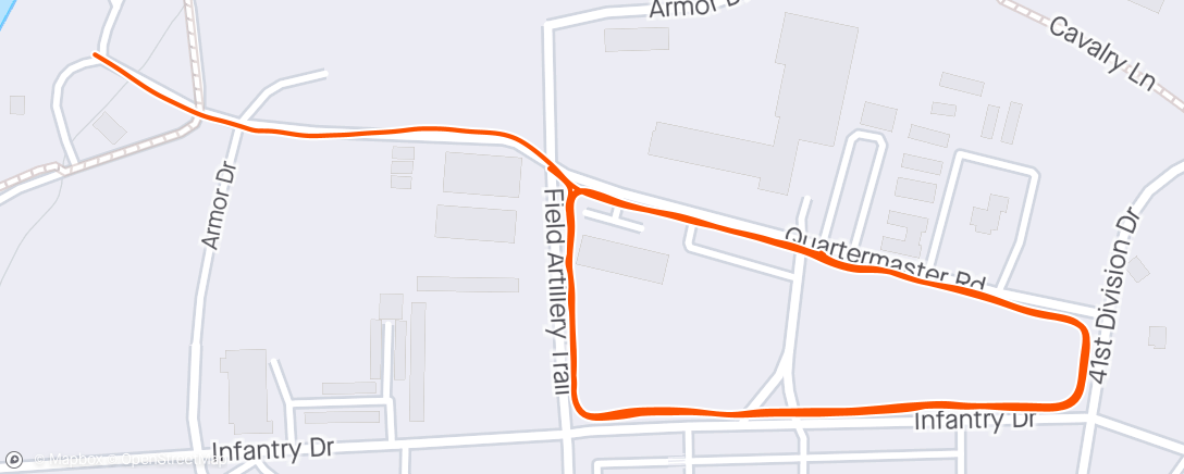 Map of the activity, Morning Run in my Earthrunners