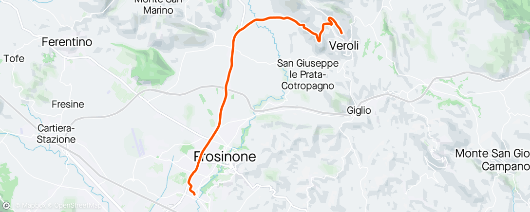 Map of the activity, Morgentoget til Roma