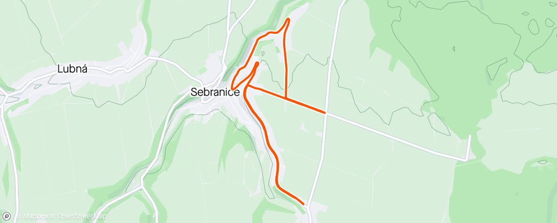 Map of the activity, Morning Run