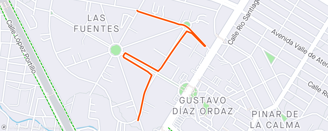 Map of the activity, Morning Ride and Dogs