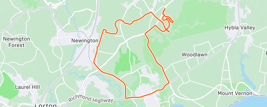 Map of the activity, 🔋 Afternoon Ride